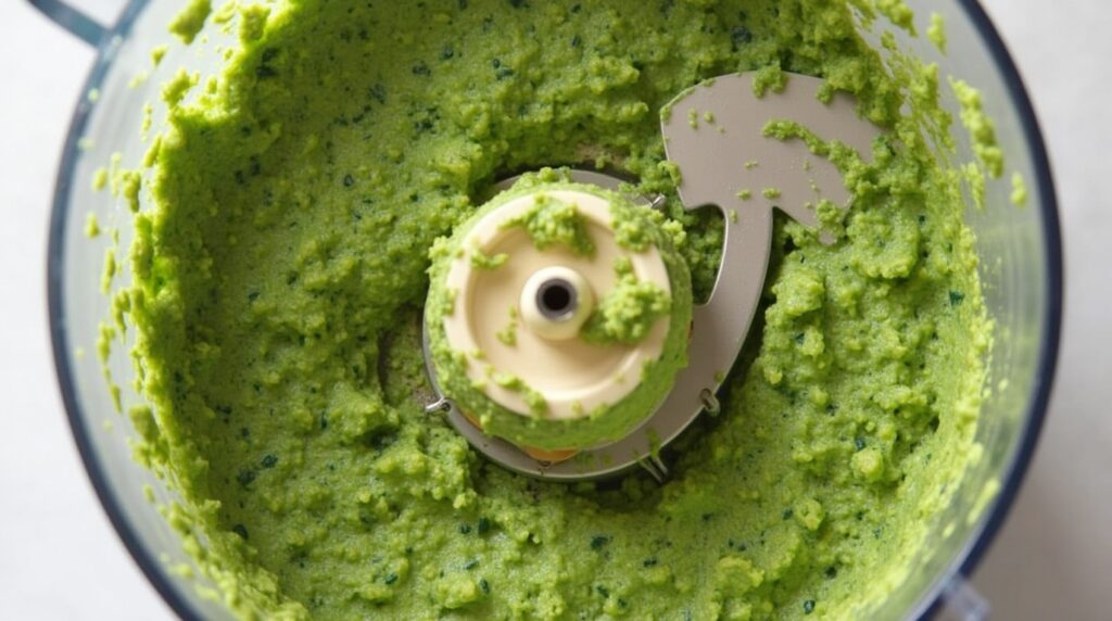 For a flavorful pesto, place fresh basil, pine nuts, garlic, Parmesan cheese, and olive oil into a food processor. Blend until smooth and creamy. This homemade pesto adds an incredible depth of flavor to the chicken margherita.