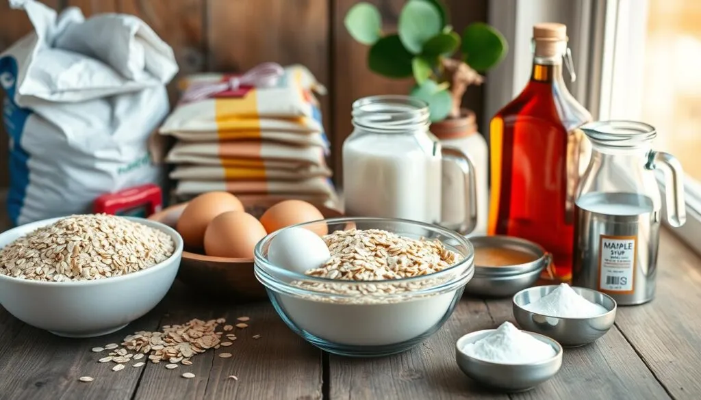 Essential Ingredients in Traditional Oatmeal Pancakes