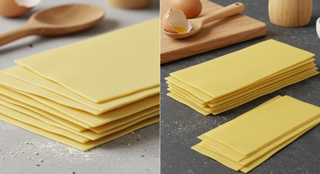 Preparing Fresh vs. Store-Bought Lasagna Noodles