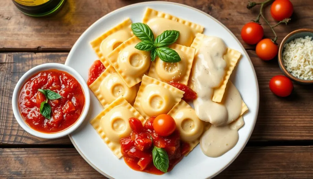 What Are Ravioli Traditionally Served With