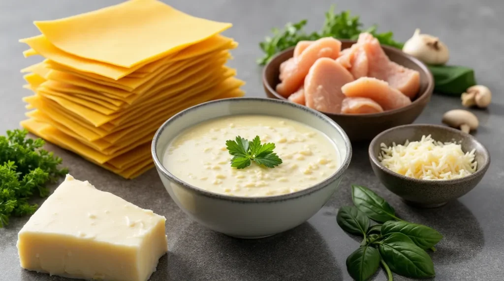 Essential Ingredients for Perfect Alfredo Lasagna