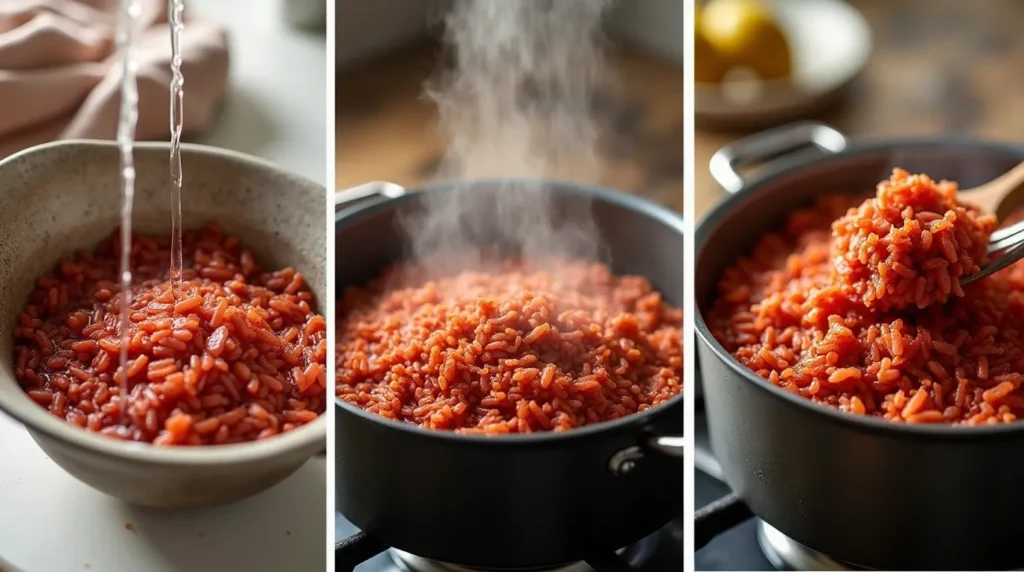 Instructions for Perfectly Cooked Red Rice