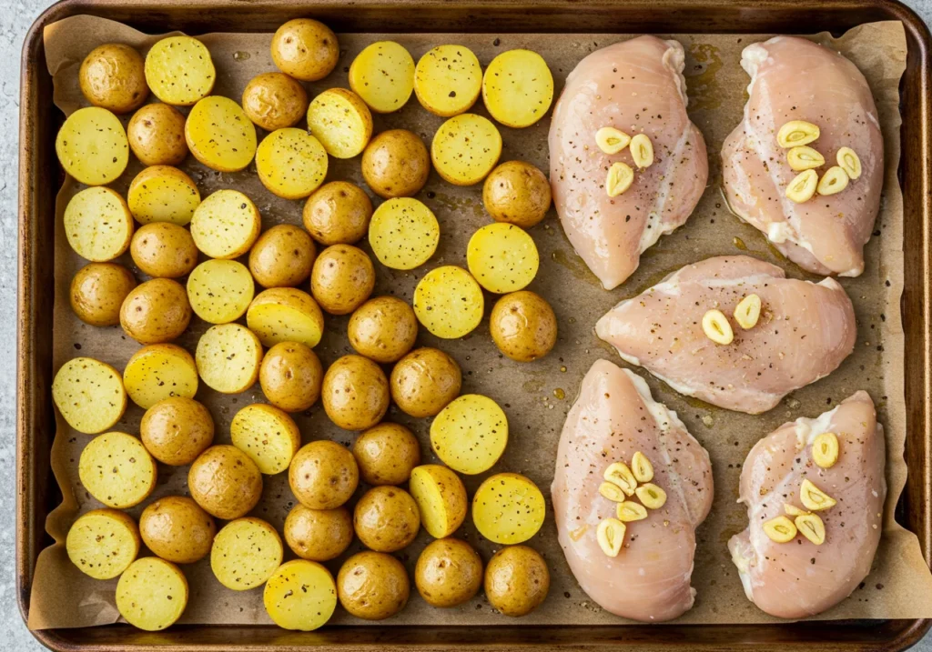 Arranging on a Baking Sheet