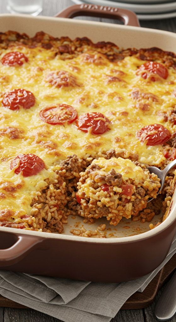 Beef and Rice Casserole