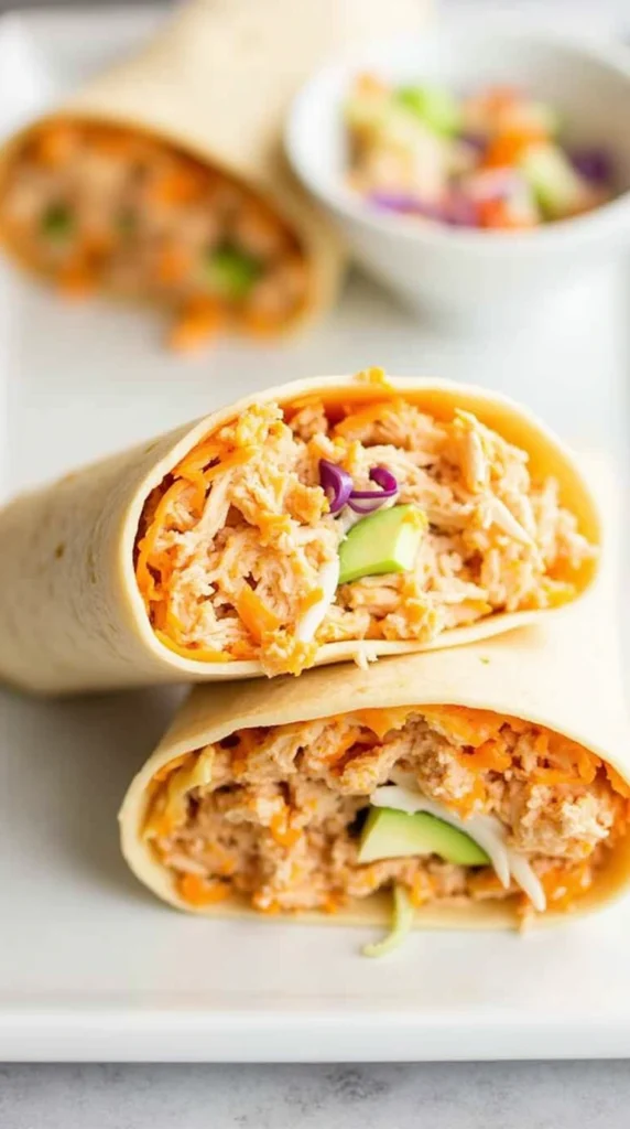 Buffalo Chicken Slaw Wrap