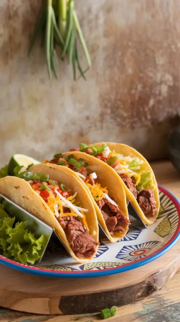 Classic Beef Tacos with Fresh Toppings