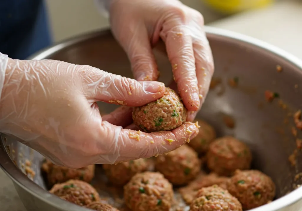 Forming the Meatballs