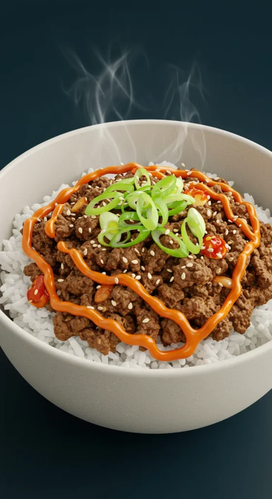 Korean Ground Beef Bowl