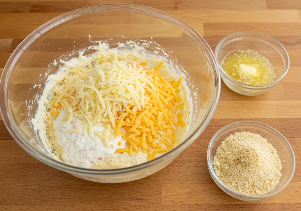 Preparing the Parmesan Crust