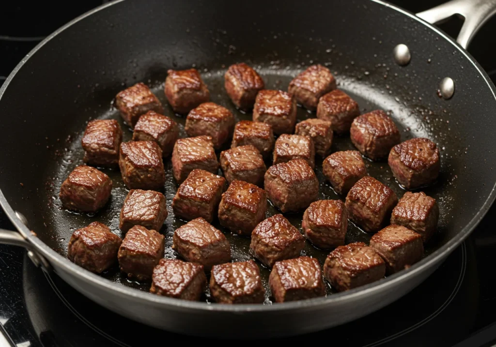 Sear the Steak Bites