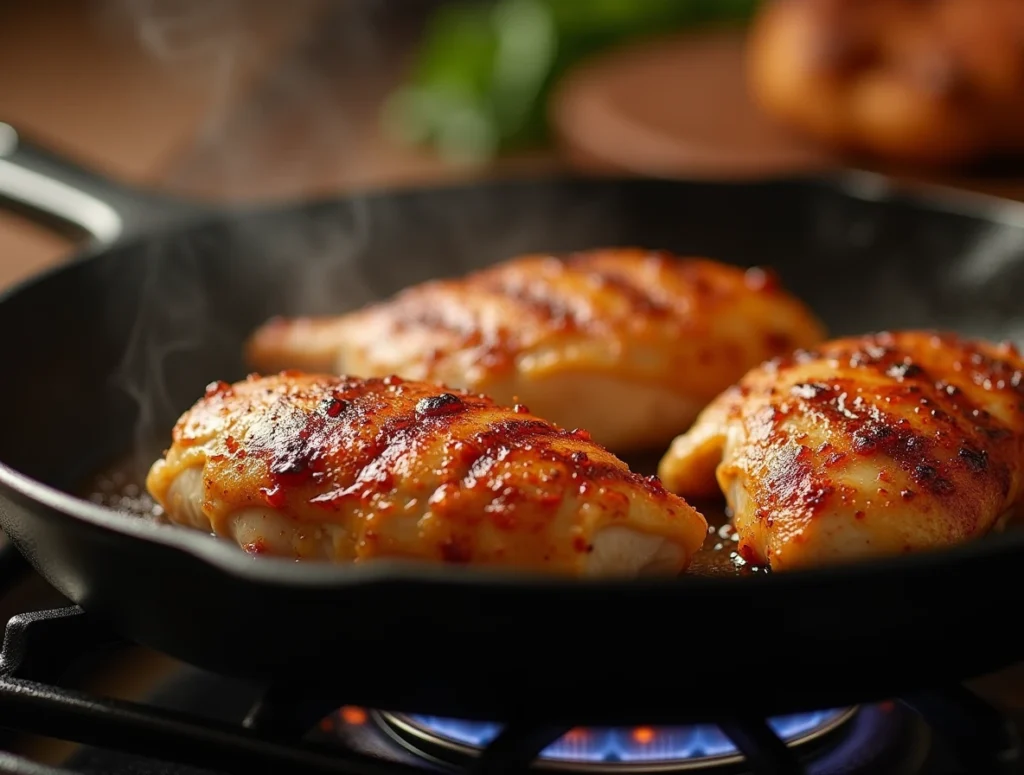 Searing or Grilling the Chicken