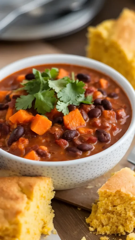 Sweet Potato and Black Bean Chili