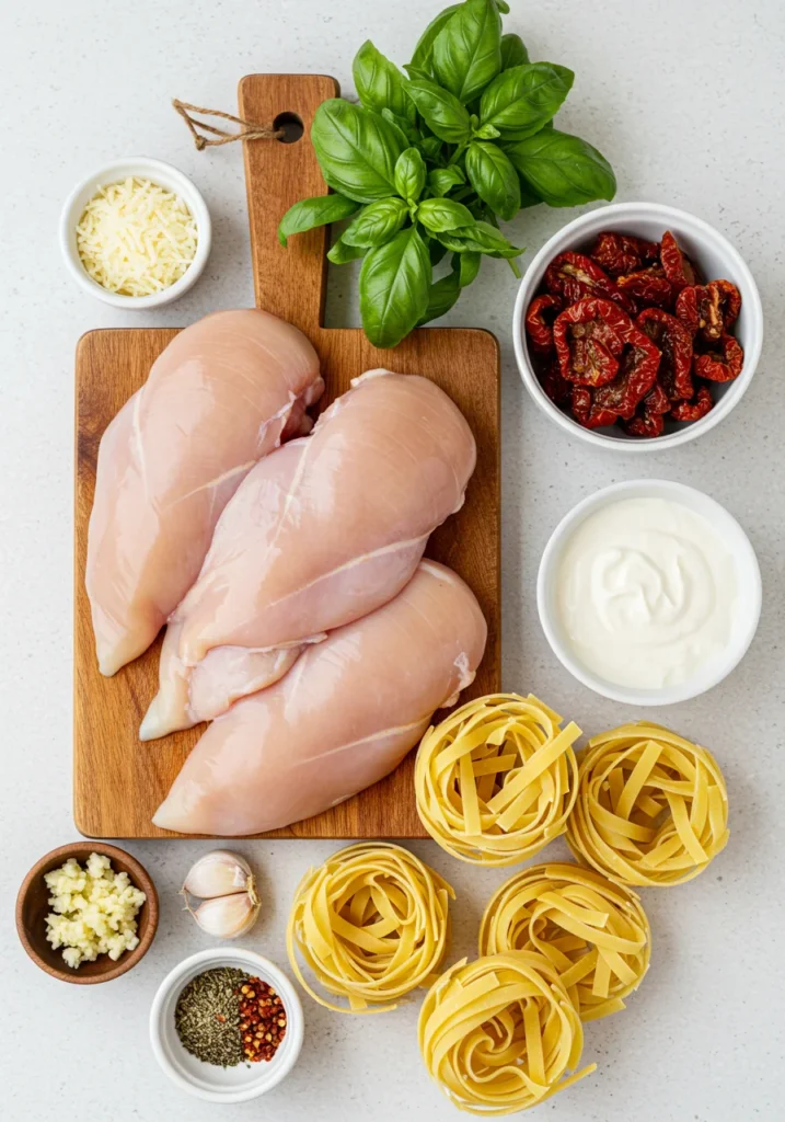 Ingredients for Marry Me Chicken Pasta Recipe