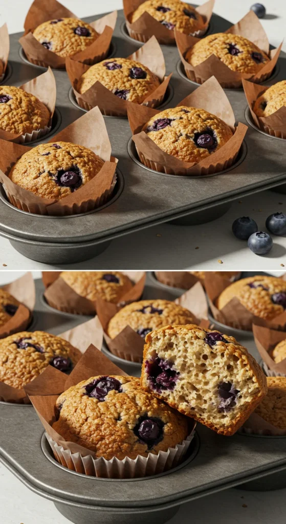 Buckwheat Blueberry Muffins