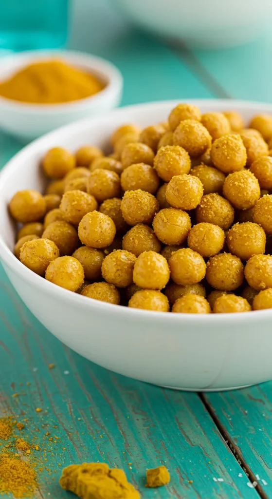 Coconut Curry Roasted Chickpeas