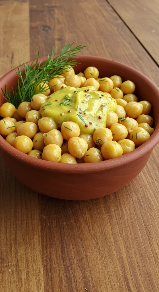 Dill & Mustard Roasted Chickpeas