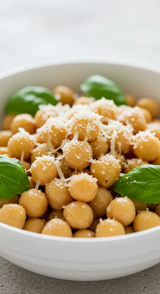 Herbed Parmesan Roasted Chickpeas