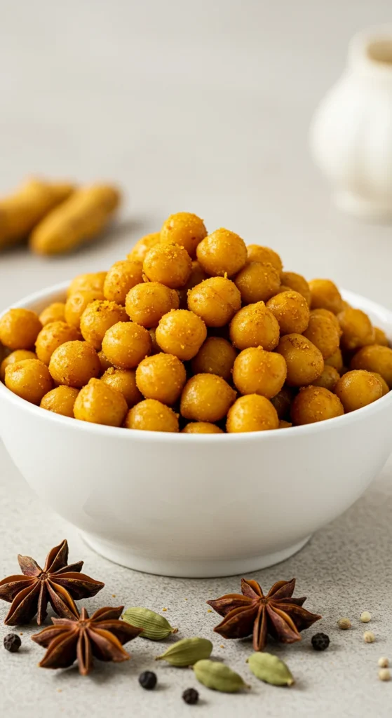 Indian Masala Roasted Chickpeas