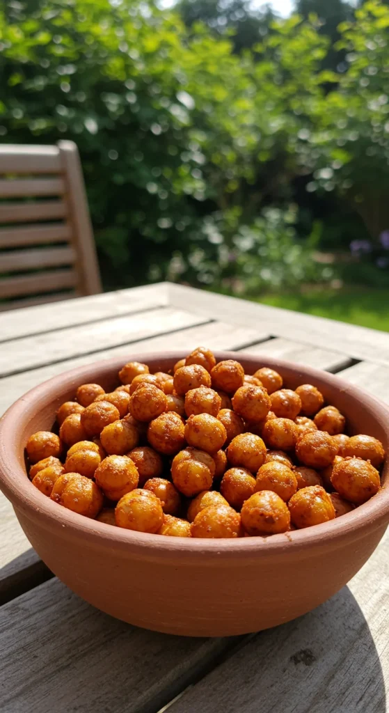 Smoky Barbecue Roasted Chickpeas