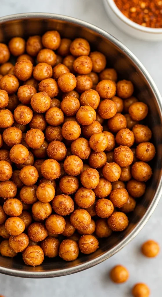 Spicy Cajun Roasted Chickpeas