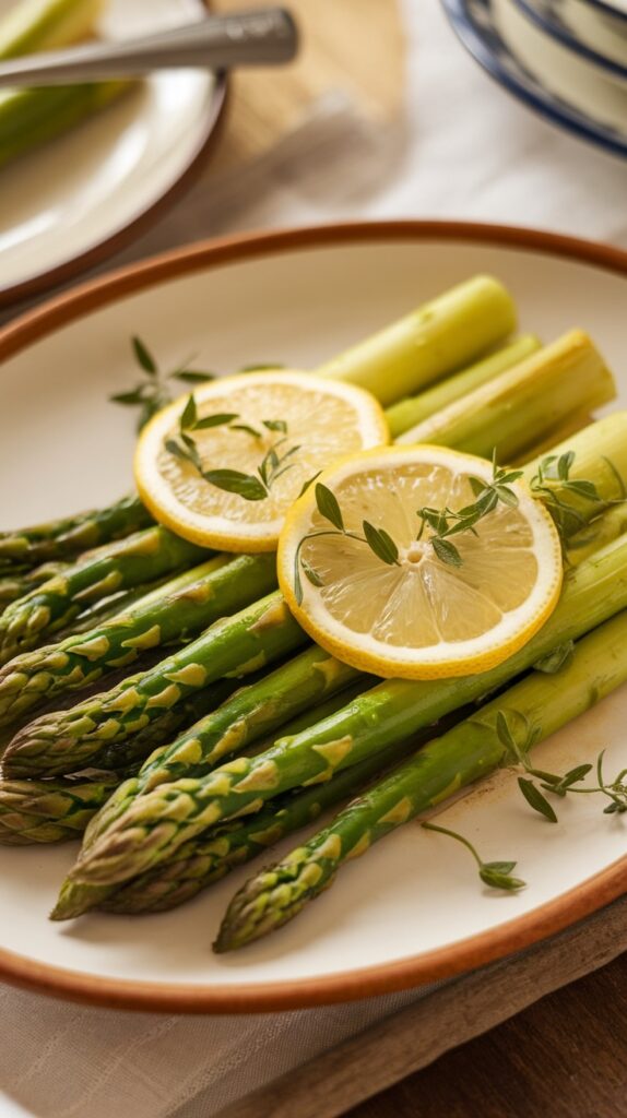 Lemon Garlic Butter Asparagus