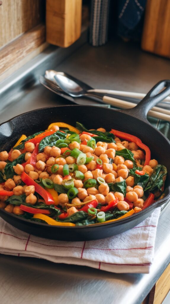 Quick Chickpea Stir-Fry