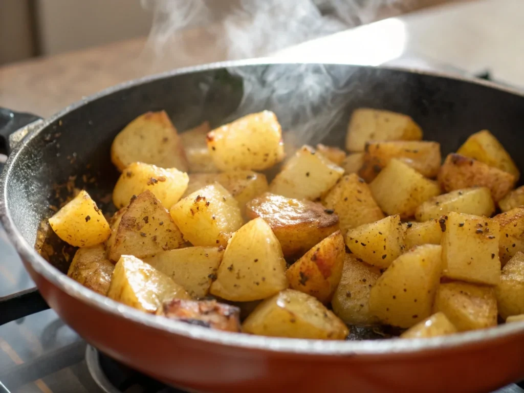 Cook the potatoes