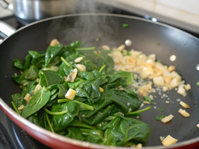 Sauté the Spinach
