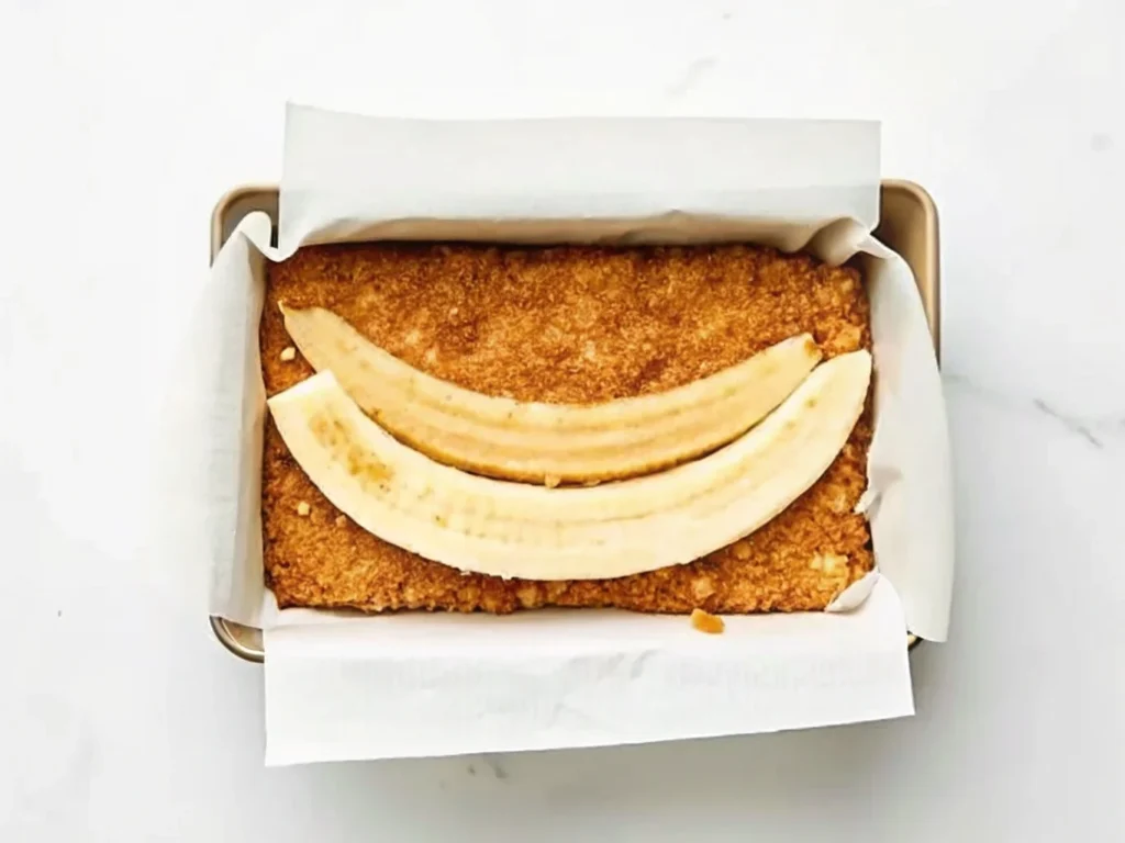 Slice remaining banana