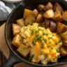 Cheesy Potato Egg Scramble