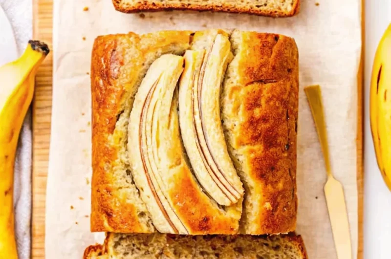 4-Ingredient Banana Bread Recipe