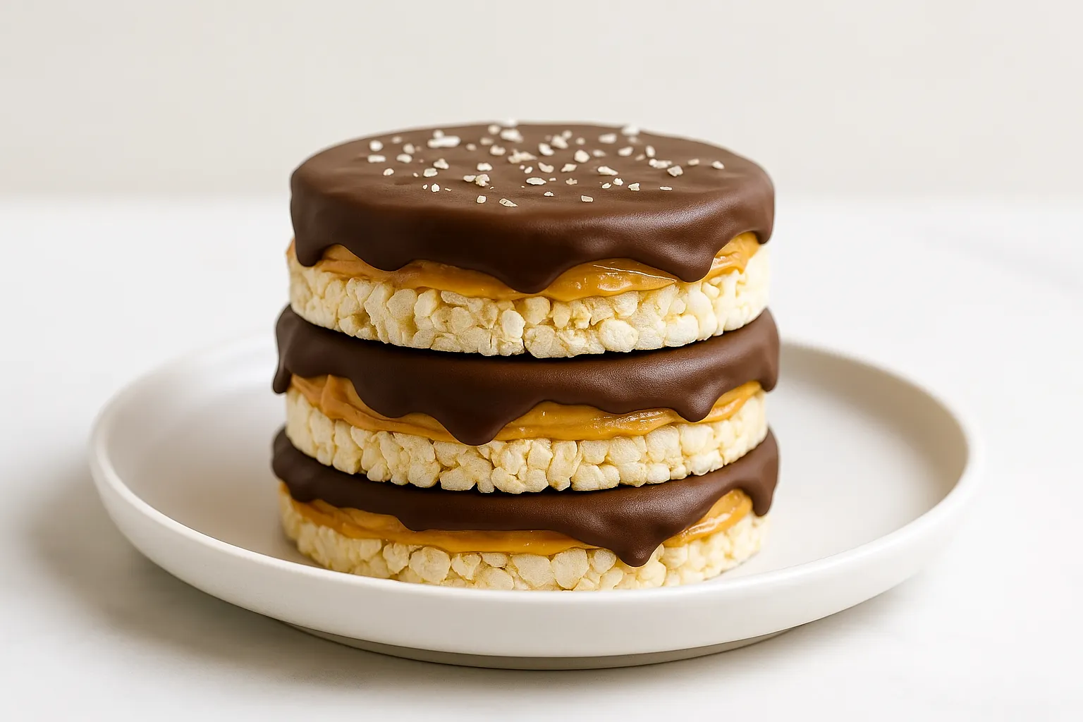 Peanut Butter Chocolate Rice Cakes