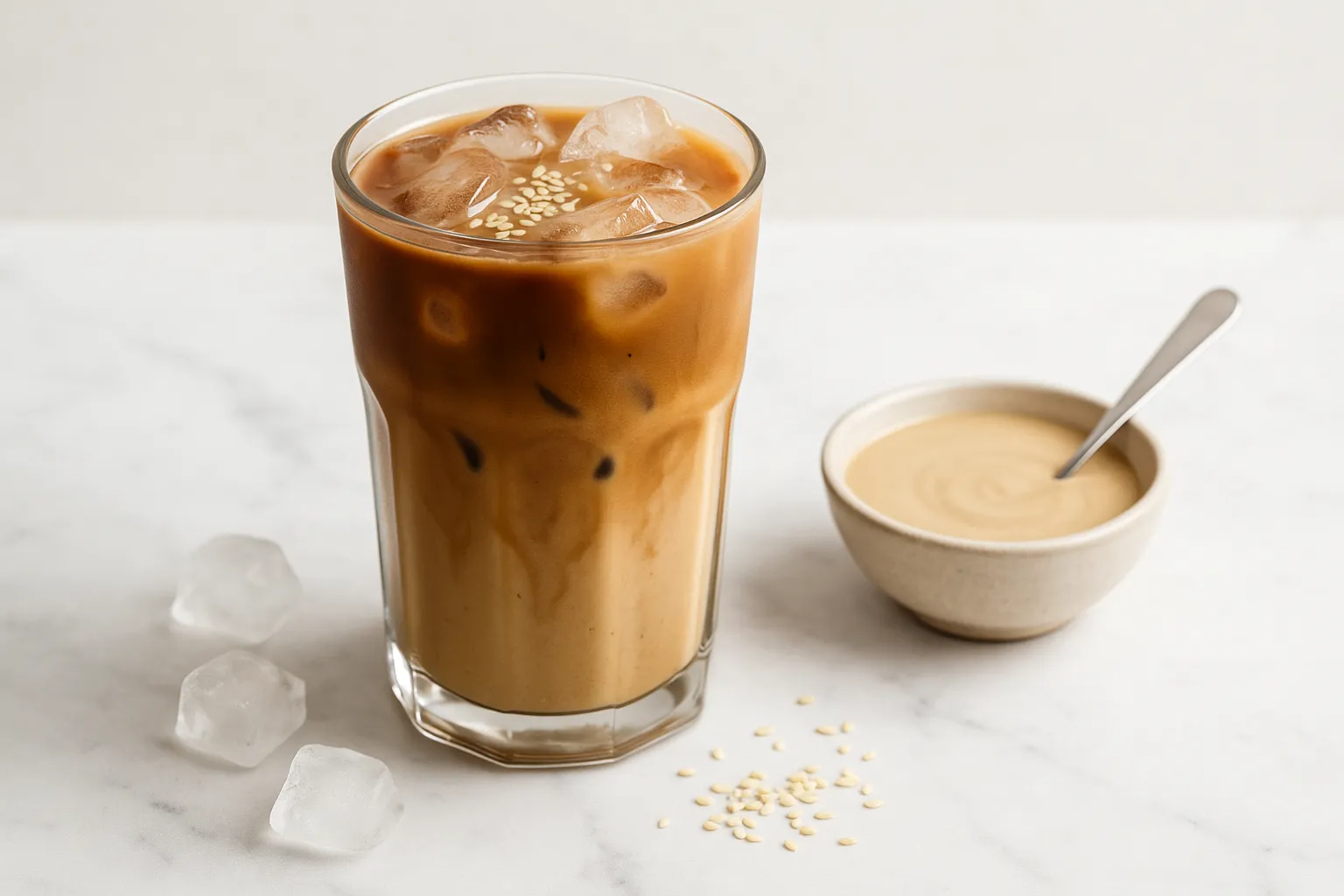 Tahini Coffee (Tahini Iced Latte)